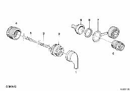 WIRING CONNECTIONS diagram for BMW 3 Series E30 325e