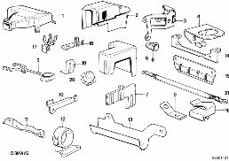 Kabelboom, aanbouwdelen diagram for BMW 3 Series E30 318i