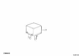 Relais Motor diagram for BMW 7 Series E32 750iL
