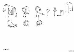 Kabelhalter diagram for BMW 7 Series E32 750iL