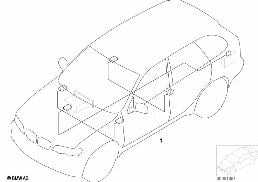 AUDIO WIRING HARNESS diagram for BMW X5 E53 4.8is