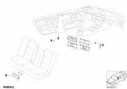 INDIVID. WOOD CENTRE CONSOLE/CUP HOLDER diagram for BMW 7 Series E38 730i