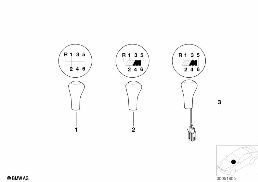 INDIVIDUAL WOOD GEAR SHIFT KNOBS 6-SPEED diagram for BMW 3 Series E36 M3