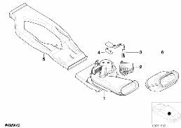 Ventilateur arriere diagram for BMW 5 Series E39 525td