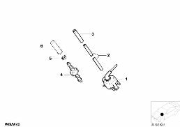 Podtlakové ovládání-vnitřní teplota diagram for BMW X5 E53 4.4i
