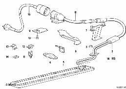 Kühlmittelvorwärmung diagram for BMW 7 Series E32 750iL