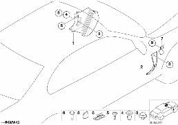TRIM PANEL LEG ROOM diagram for BMW 3 Series E46 M3