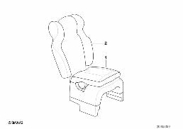 Siege enfant avec accessoire integre diagram for BMW 5 Series E39 525td