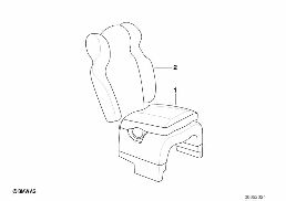 INTEGRATED CHILD SEATS diagram for BMW 3 Series E36 316i 1.9