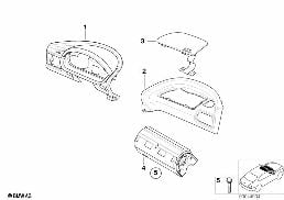 I-PANEL,TOP,DRIVER/CO-DRIVER,WITH AIRBAG diagram for BMW Z3 E36 1.9