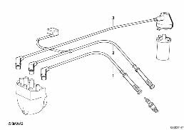 IGNITION WIRE diagram for BMW 3 Series E30 325e