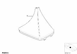 INDIVIDUAL GEAR SHIFT KNOB/LEATHER BOOT diagram for BMW Z3 E36 3.0i