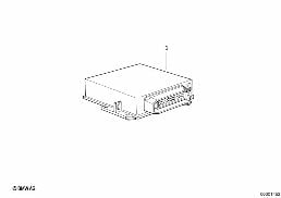UNCODED DME CONTROL UNIT diagram for BMW 3 Series E30 325e