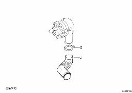 ALTERNATOR COOLING diagram for BMW 8 Series E31 850Ci
