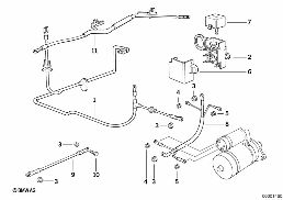 BATTERY CABLE diagram for BMW 8 Series E31 850Ci
