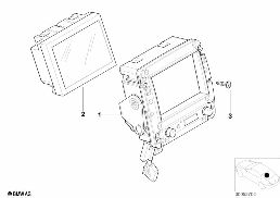 REAR COMPARTMENT MONITOR diagram for BMW 7 Series E38 740i