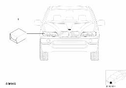 Dodatečná sada xenonová světla diagram for BMW X5 E53 4.4i