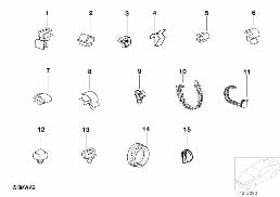 CABLE HOLDER diagram for BMW 3 Series E36 320i