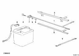 蓄电池导线 (前部蓄电池) diagram for BMW 3 Series E36 318i