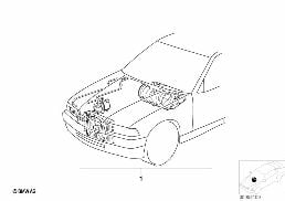 ชุดติดตั้งเพิ่มระบบปรับอากาศ diagram for BMW Z3 E36 2.8