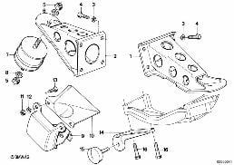 ENGINE SUSPENSION / DAMPER diagram for BMW 3 Series E30 325e