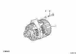 COMPACT ALTERNATOR diagram for BMW 3 Series E36 325tds