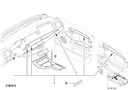 Dod.montáž ušlecht.dřevo topol rauchgrau diagram for BMW X5 E53 4.4i