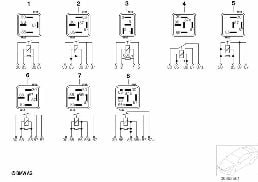 RELAY MOTOR diagram for BMW 3 Series E36 320i