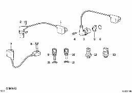 SENSORS diagram for BMW 7 Series E32 740iL