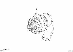 COMPACT ALTERNATOR diagram for BMW 7 Series E32 740iL