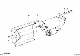 STARTER diagram for BMW 7 Series E32 740iL