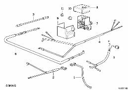 BATTERY CABLE diagram for BMW 7 Series E32 740iL