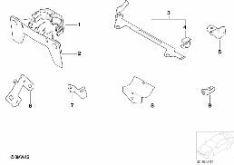 CABLE HOLDER/COVERING diagram for BMW X5 E53 4.4i