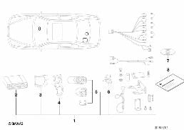 Naviga.sans SA602/unique.pièces d.rechan diagram for BMW 5 Series E39 525td