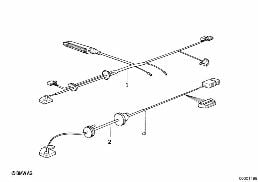 WIRING HARNESS ADS diagram for BMW 7 Series E32 740iL