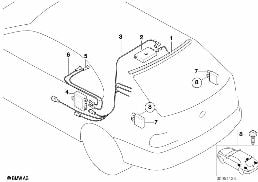SINGLE PARTS F ANTENNA-DIVERSITY diagram for BMW X5 E53 4.8is