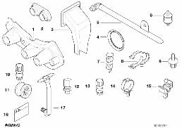 Petites pieces diagram for BMW 5 Series E39 525td