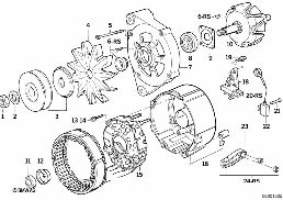 ALTERNATOR PARTS 90A