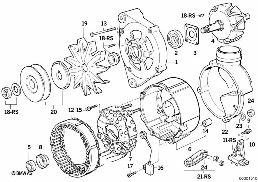 ALTERNATOR PARTS 90A