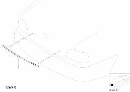 RETROFIT, CHROME STRIP, TRUNK LID diagram for BMW 7 Series E38 740i
