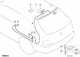 擇優多相式天線 diagram for BMW 3 Series E46 318i