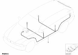 Audio wiring harness diagram for BMW 3 Series E46 320d