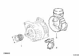 ALTERNATOR, INDIVIDUAL PARTS 80A diagram for BMW 3 Series E36 320i