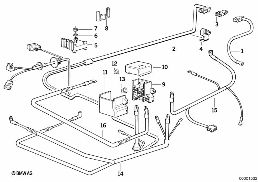Accukabel/startkabel diagram for BMW 5 Series E34 540i