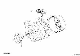 ALTERNATOR, INDIVIDUAL PARTS 70A