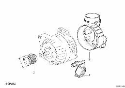 發電機零件 105A diagram for BMW 3 Series E36 M3