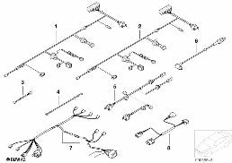 Divers faisceaux additionnels diagram for BMW 7 Series E38 750iLS