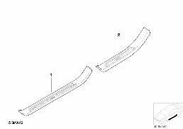 Equipement ult., cache M d'entrée diagram for BMW 5 Series E39 525td
