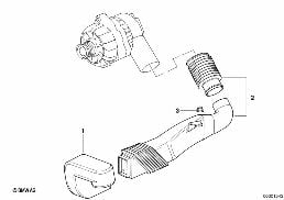 Generator kylning diagram for BMW 3 Series E36 M3