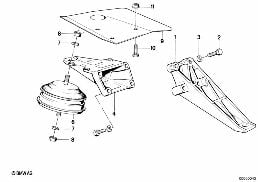 Motoraufhängung/Motordämpfer diagram for BMW 3 Series E30 M3